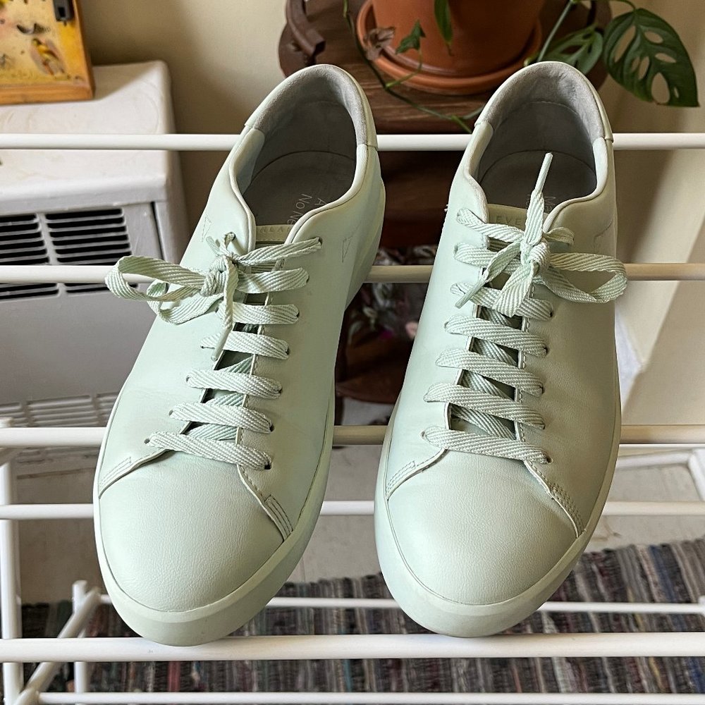 Everlane The ReLeather® Tennis Shoe - Lily Green
